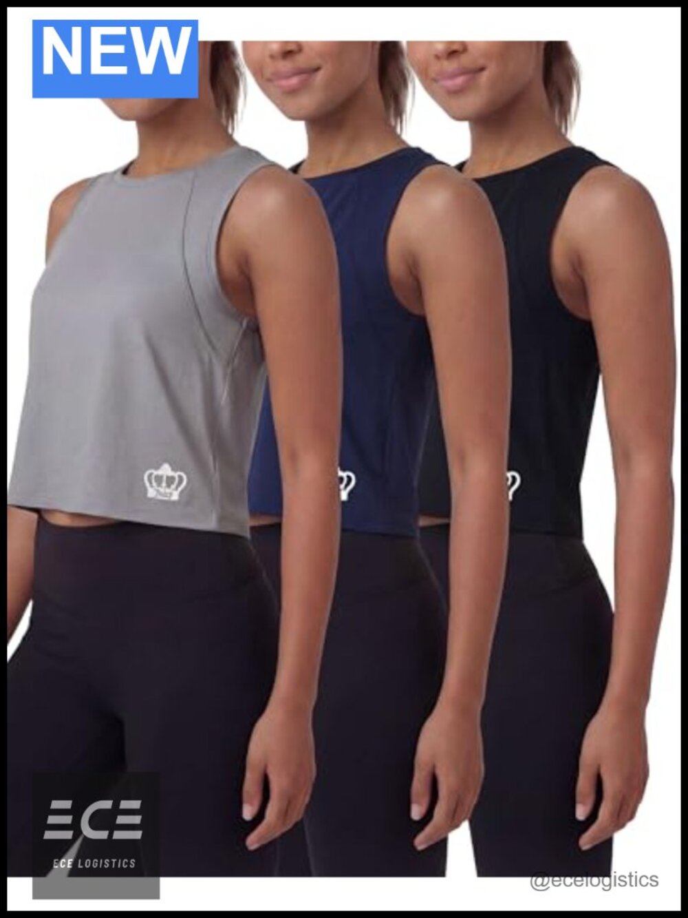 Women's Muscle Tank Top Sleeveless Polyester Spandex Workout Yoga Gym